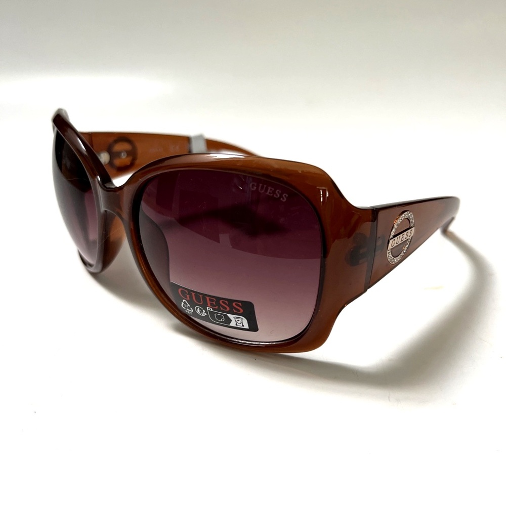 New GUESS Butterfly Sunglasses GO00069 Acetate Brown Rhinestones